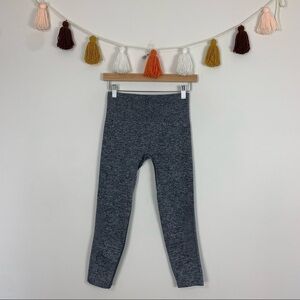 JoyLab Laser Cut Out Marled Black Gray Capri Leggings Size Small